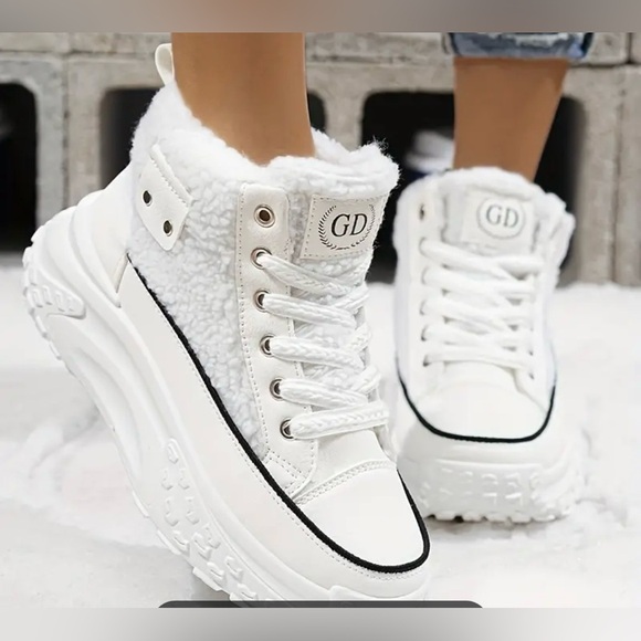 Halo & Harley Shoes - Women's Thick-Soled Comfortable Sports furry Sneakers
